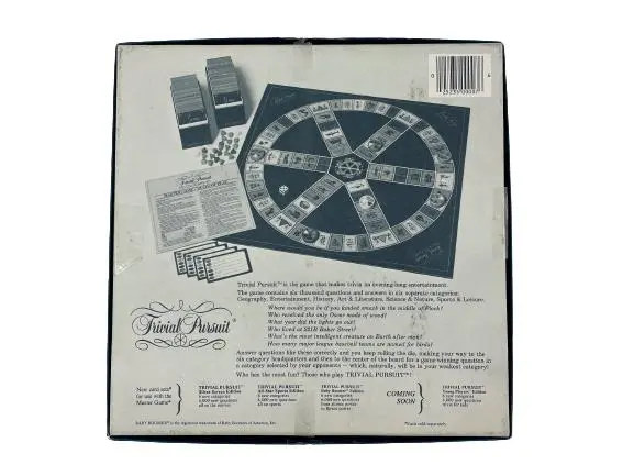 Vintage Trivial Pursuit Master Game Genus Edition 1981 Horn Abbot No. 7 Board