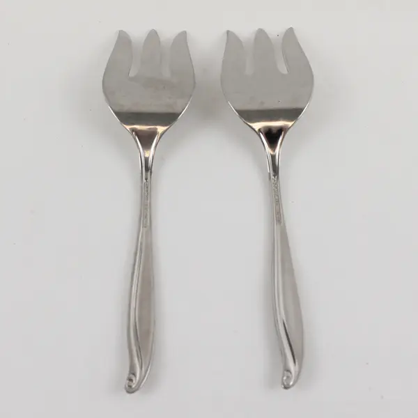 Two Stainless Meat Forks by International in the Pattern Tradewinds-Jamaica