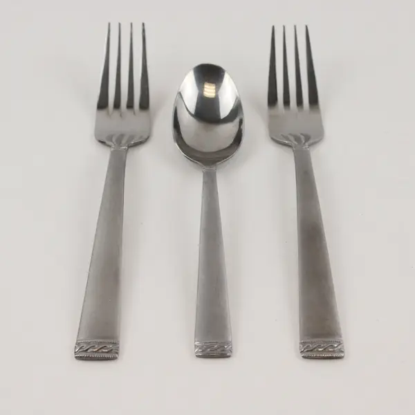 Lot of Two Salad Forks and One Teaspoon By International in the Pattern INS651