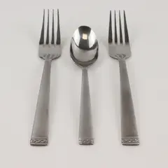 Lot of Two Salad Forks and One Teaspoon By International in the Pattern INS651