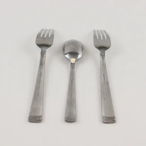 Lot of Two Salad Forks and One Teaspoon By International in the Pattern INS651