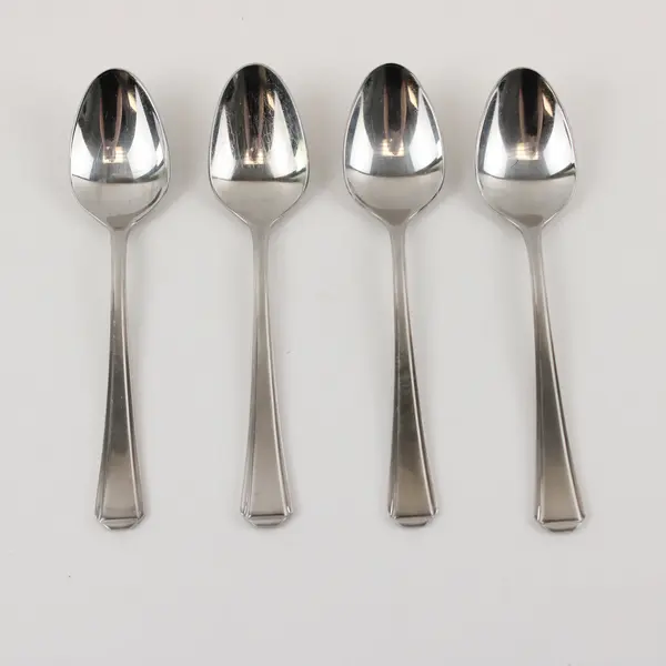 Four Stainless Ascot Teaspoons by Retroneu