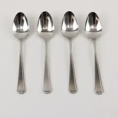 Four Stainless Ascot Teaspoons by Retroneu