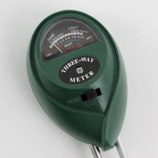  Three-Way Moisture Light & pH Meter For Gardening & Soil Testing