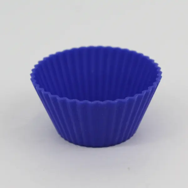 Set of 12 Cobalt Blue Silicone Muffin Cups