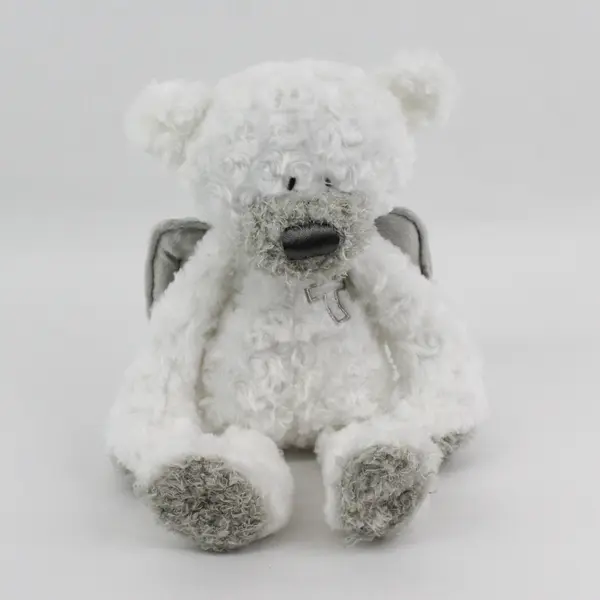 DEMDACO My Guardian Angel White Teddy Bear Plush Stuffed Animal
