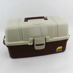 Plano Model 6134 Three Tier Tackle Box Brown And Beige