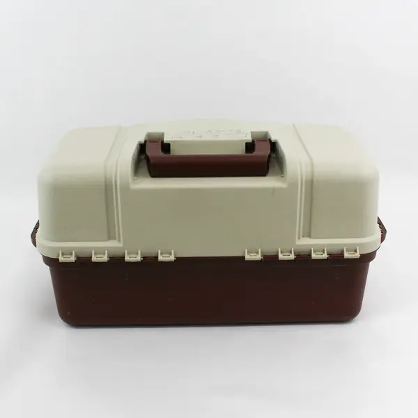 Plano Model 6134 Three Tier Tackle Box Brown And Beige