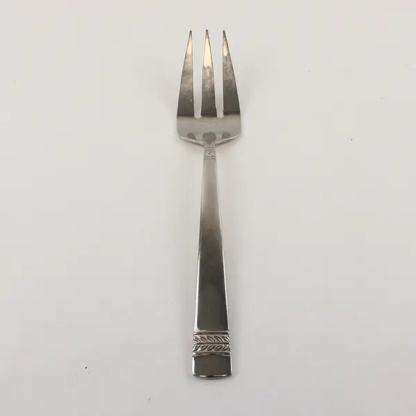 18/10 Stainless Serving Fork by Reed and Barton in the Pattern Evergreen
