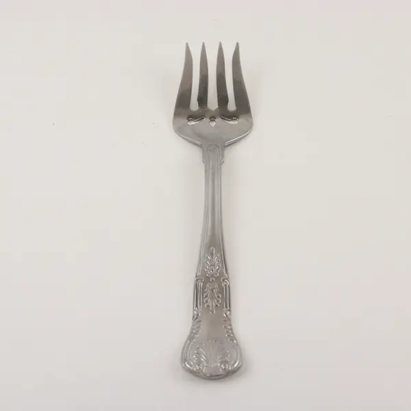 Reed and Barton Stainless Serving Fork in the Pattern Kings Made in China