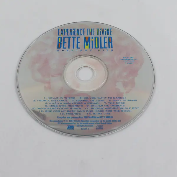 Bette Midler Experience the Divine Greatest Hits CD, 1993 7 82497-2 