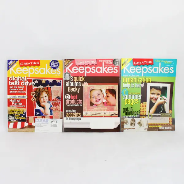 Lot Of 3 Creating Keepsakes Scrapbook Magazine July August November 2005