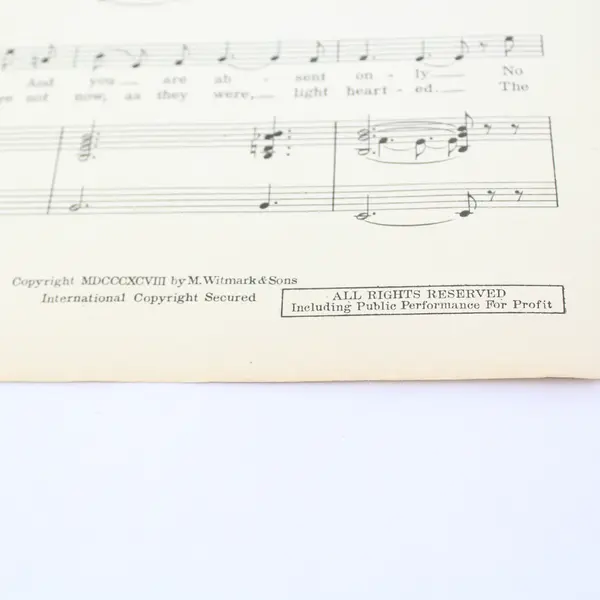 Antique Sheet Music Gypsy Love Song by Harry B. Smith Victor Herbert 1898
