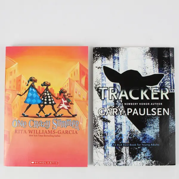 Lot of 2 Scholastic Books Young Readers Tracker One Crazy Summer Paperback