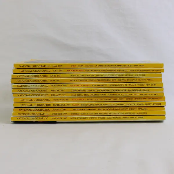 National Geographic Magazine 1997 Complete Collection Set of 12