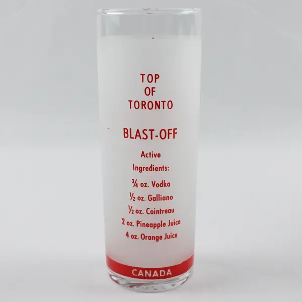 Lot of 3 Travel Souvenir and Commemorative Frosted Glass Tumblers