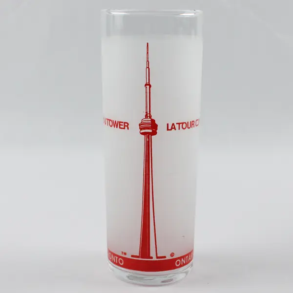 Lot of 3 Travel Souvenir and Commemorative Frosted Glass Tumblers