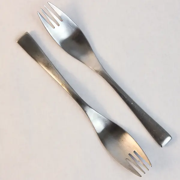Lot Of 5 Cambridge Silver Strata (Stainless) Pattern Flatware Salad Forks 7.25"