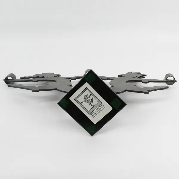 1994 Jeffrey Manpearl Dancers Metal Art Candleholder Signed