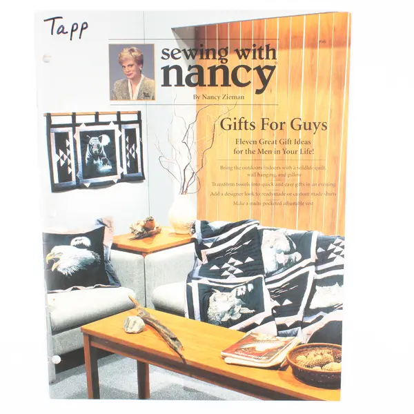 Sewing With Nancy by Nancy Zieman Features Gifts For Guys 1995 Paperback