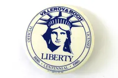 Villeroy & Boch 1982 Liberty Centennial Pinback Pin Button Collectible 2.25"