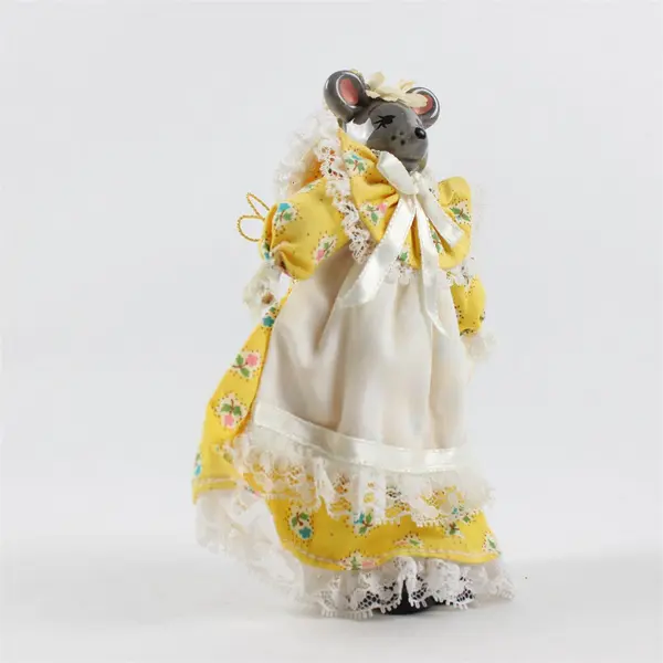Vintage 1983 Just Ducky Dressed China Mouse Collectible Figurine in Box