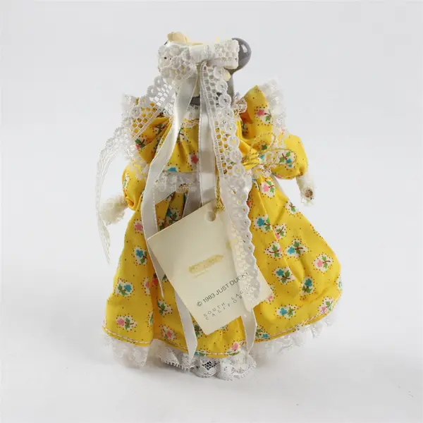 Vintage 1983 Just Ducky Dressed China Mouse Collectible Figurine in Box