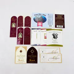 Lot Of 13 Michigan Fine Wine Labels 1998-2002 Unused
