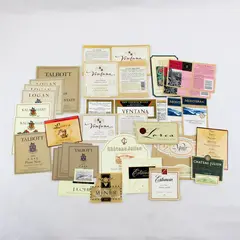 Lot Of 33 Monterey County California Fine Wine Labels 1997-2003 Unused
