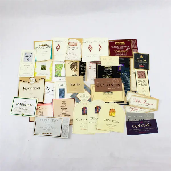 Lot Of 37 Napa Valley California Fine Wine Labels 1994-2003 Unused