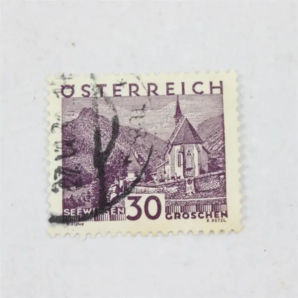 Lot Of 5 Austria Landscapes 10/20/30/40/50g Stamps Used 1930s