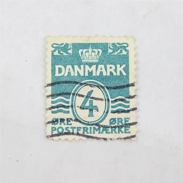 Lot Of 6 Denmark Wavy Line 2/4/5 ore Stamps Used Canceled 1910s