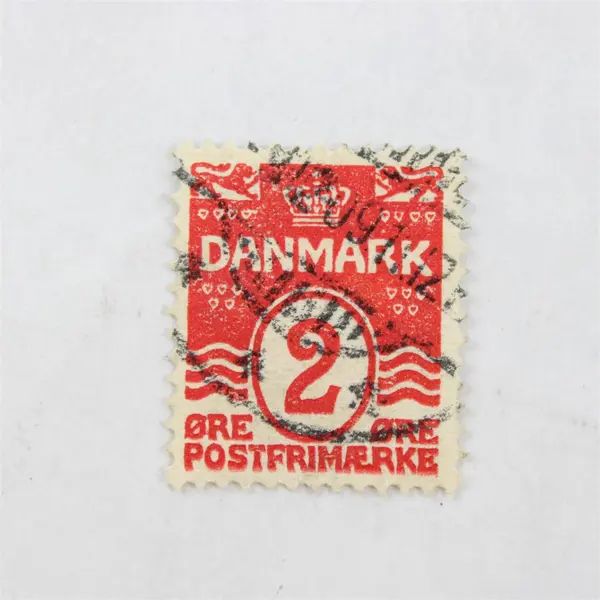 Lot Of 6 Denmark Wavy Line 2/4/5 ore Stamps Used Canceled 1910s