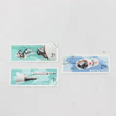 Lot Of Hungary Space Capsule Stamps 1960s Mint Canceled To Order