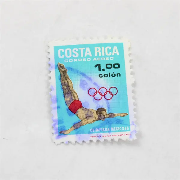 Lot Of 8 Costa Rica Air Mail Stamps Mint Canceled To Order 1960s 1980s