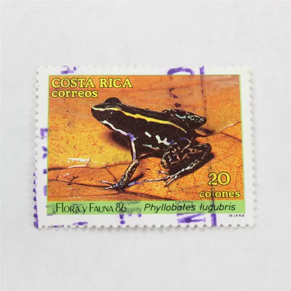 Lot Of 10 Costa Rica Commemorative Stamps Mint Canceled To Order 1980s 