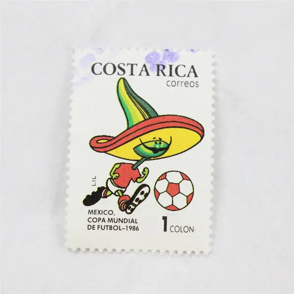 Lot Of 10 Costa Rica Commemorative Stamps Mint Canceled To Order 1980s 