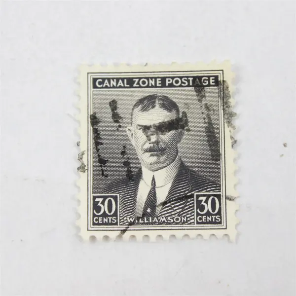 Lot Of 2 U.S. Canal Zone Stamps Used Canceled 1930s 1940s