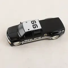 Jada Toys 1999 Silverado Toy Car Black Police Truck 1:64