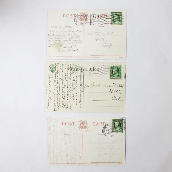 Lot Of 3 Ashland Creek Oregon Litho Postcards Circa 1910 