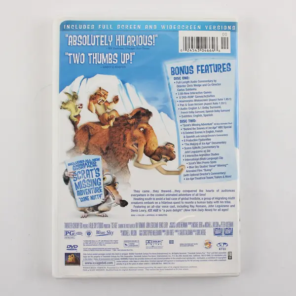 Ice Age 2-Disc Special Edition DVD 2002, 20th Century Fox 