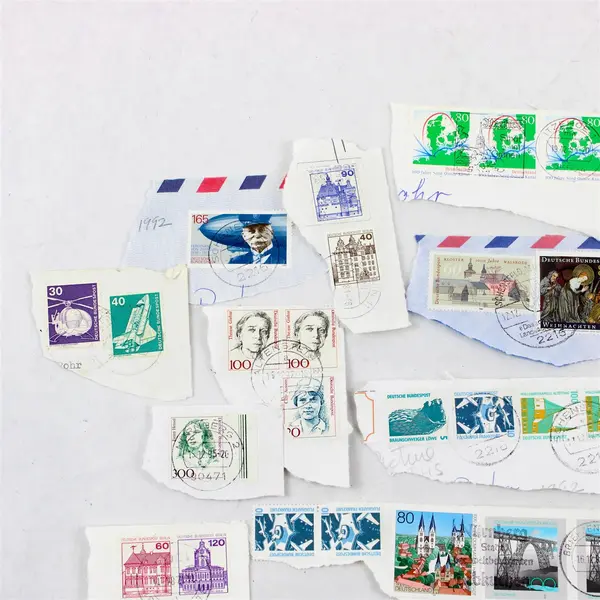 Lot Of 50 Germany Mixed Commemorative Stamps Used On Paper 1990s
