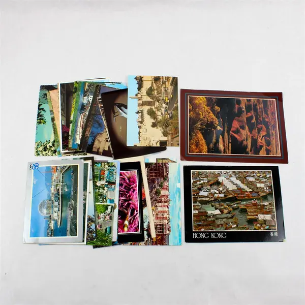 Lot Of 31 Vintage Used USA International Postcards Crafting Junk Journal 