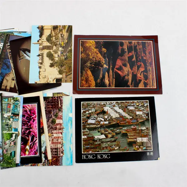 Lot Of 31 Vintage Used USA International Postcards Crafting Junk Journal 