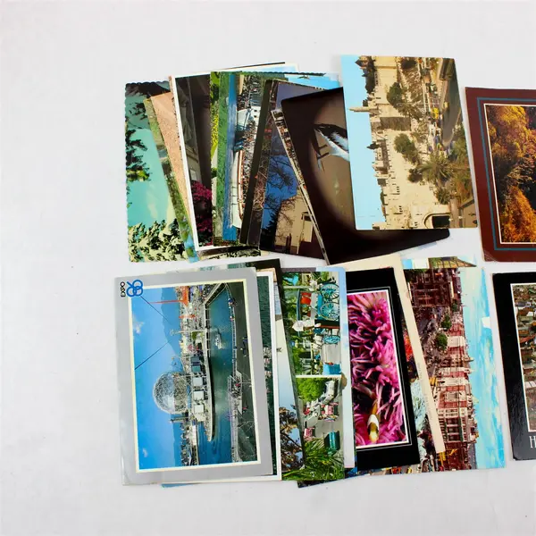 Lot Of 31 Vintage Used USA International Postcards Crafting Junk Journal 