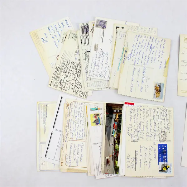 Lot Of 31 Vintage Used USA International Postcards Crafting Junk Journal 