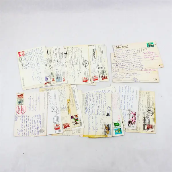 Lot Of 30 Vintage Used USA International Postcards Crafting Junk Journal 