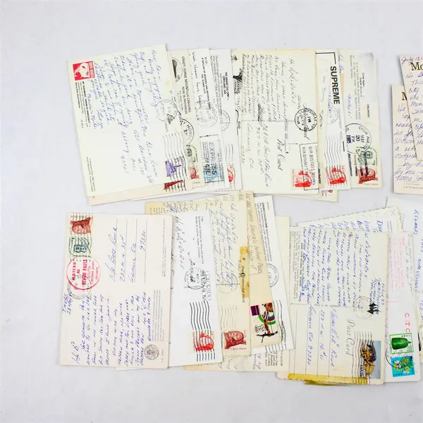 Lot Of 30 Vintage Used USA International Postcards Crafting Junk Journal 