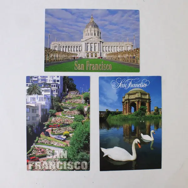Lot Of 3 Vintage San Francisco California Landmarks Postcards