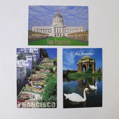 Lot Of 3 Vintage San Francisco California Landmarks Postcards